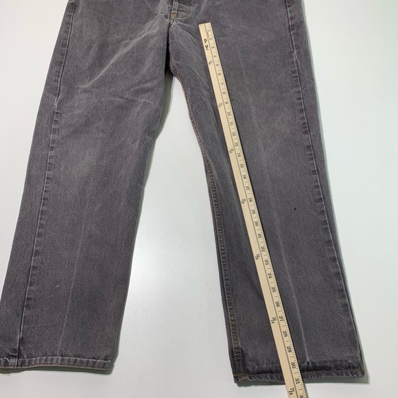 Levi’s 501 Vintage 80’s 90’s USA Made Light Black Jeans Mens Size 40 x 31 Loose - Picture 3 of 9